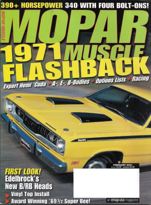MOPAR MUSCLE 2001 FEB - '71 FLASHBACK, D100/440